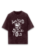 avenged sevenfold acid wash oversized t shit (both sides)