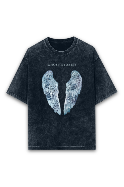 coldplay acid wash oversized t shirt
