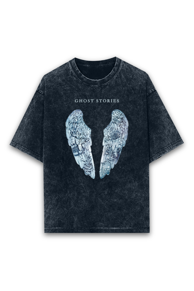 coldplay acid wash oversized t shirt