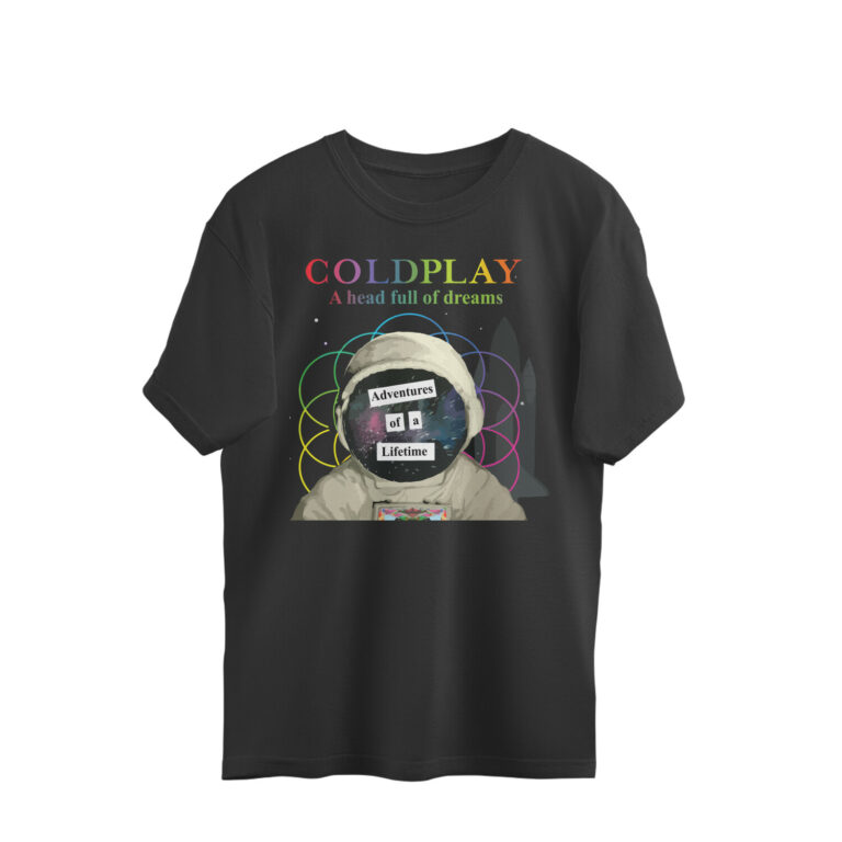 coldplay oversized t shirt | astronaut