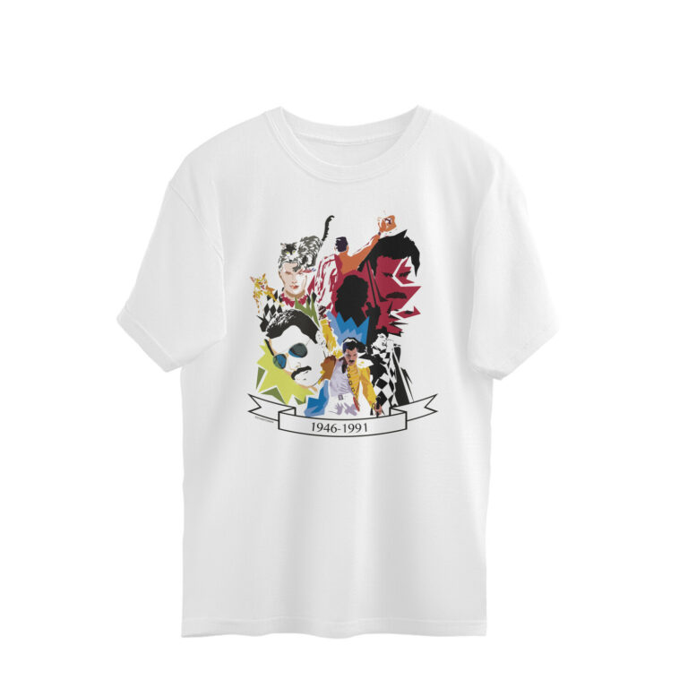freddie mercury oversized t shirt | characters