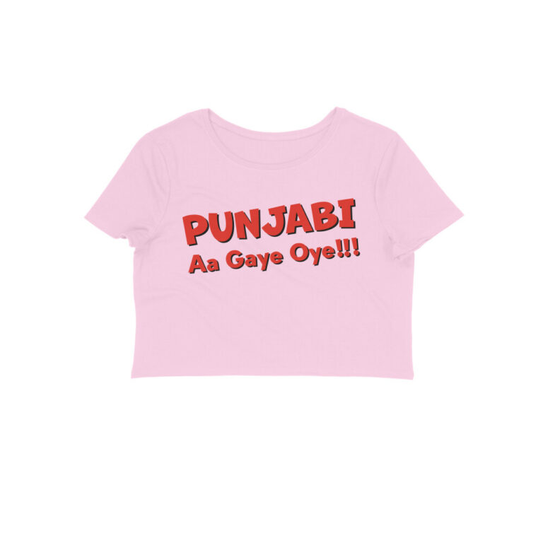 punjabi aa gaye oye crop top