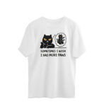 cat oversized t shirt more paws