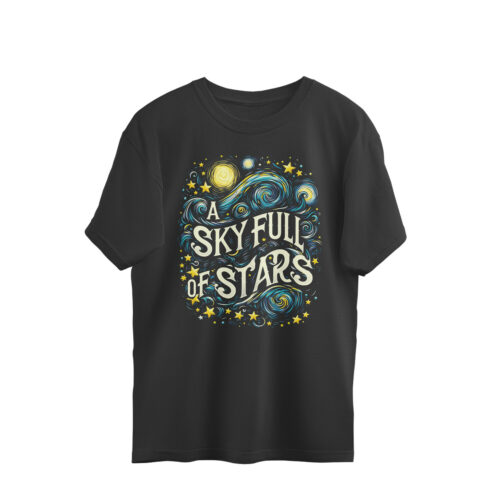 coldplay oversized t shirt a sky full of stars