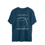 slowdive oversized t shirt abstract face