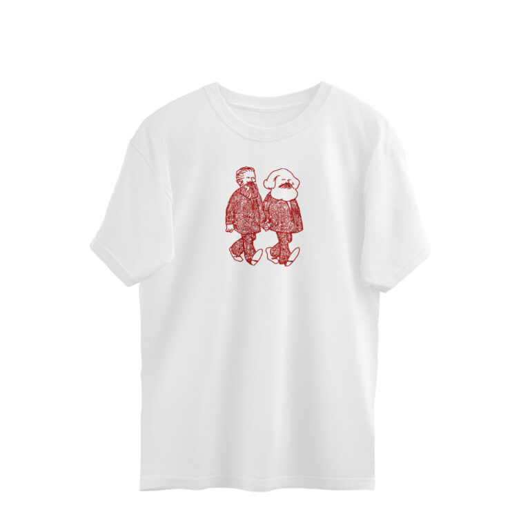 engels and marx oversized t shirt | personalized for ritika