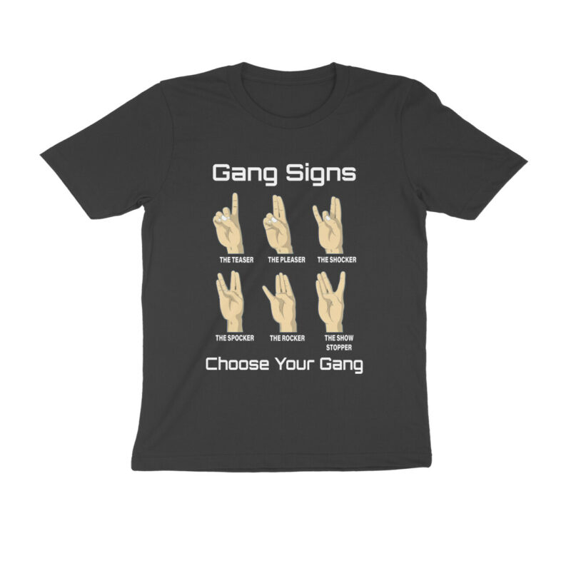 choose your gang t shirt both sides