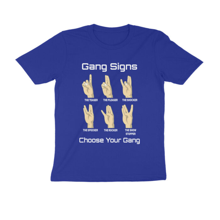 choose your gang t shirt both sides