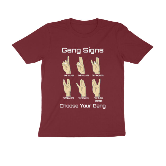 choose your gang t shirt both sides
