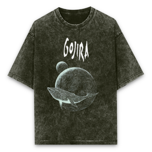 gojira acid wash oversized t shirt