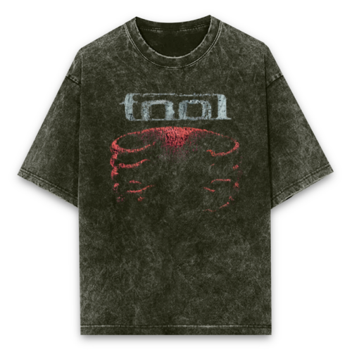prog metal acid wash oversized t shirt