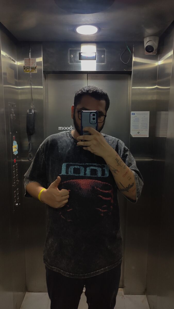 Click to view full screen prog metal acid wash oversized t shirt