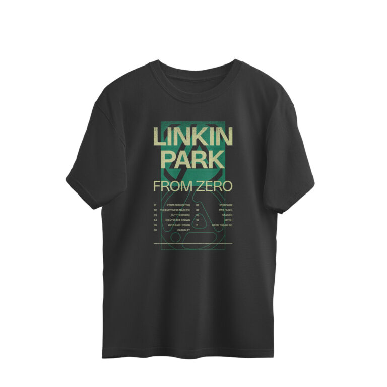 linkin park oversized t shirt | from zero (both sides)