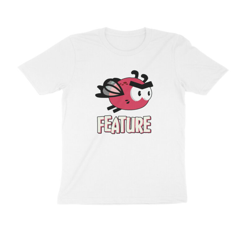 coding t shirt bug feature