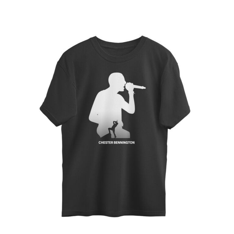 chester bennington oversized t shirt silhouette