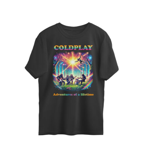 coldplay oversized t shirt adventures of a lifetime