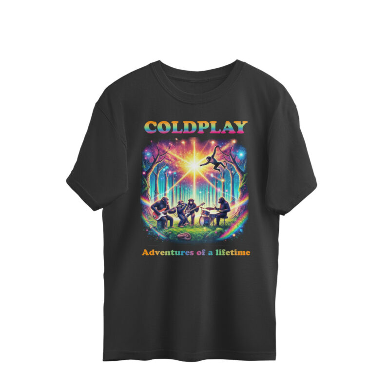 coldplay oversized t shirt adventures of a lifetime