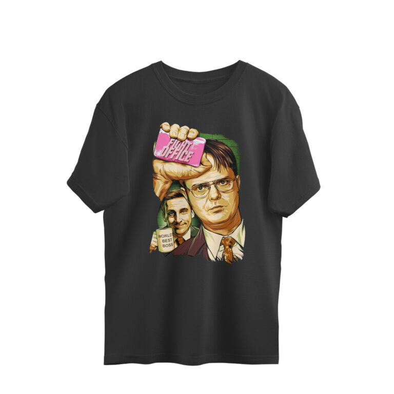 the office x fight club oversized t shirt