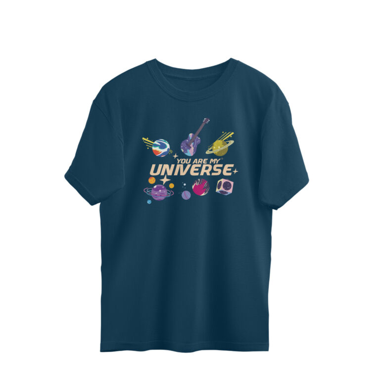 coldplay oversized t shirt my universe