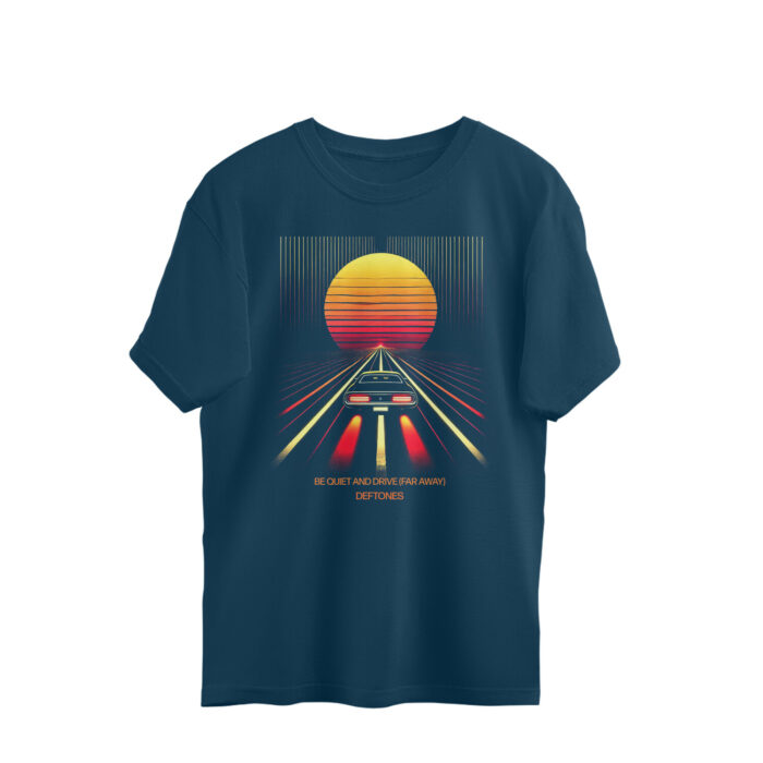 deftones oversized t shirt be quiet and drive far away