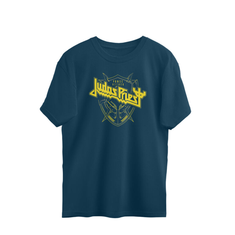 judas priest oversized t shirt minimal