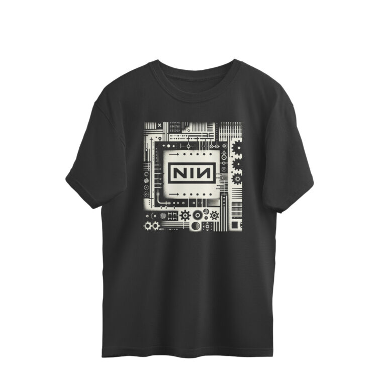 nine inch nails oversized t shirt | industrial metal
