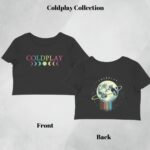 coldplay crop top (both sides) moon