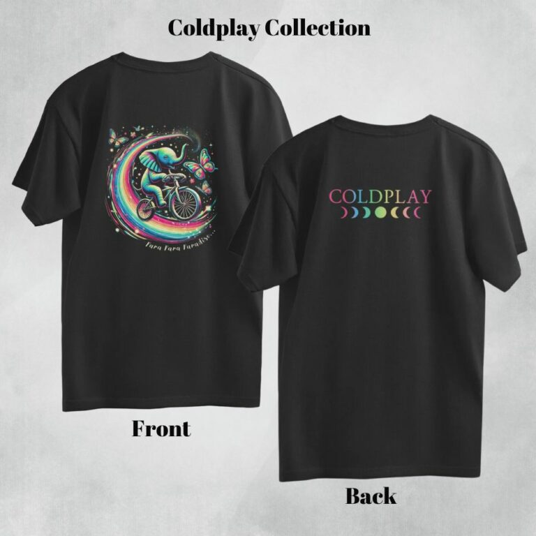 coldplay oversized t shirt paradise (both sides)