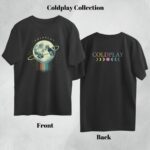 coldplay oversized t shirt (both sides) moon fr