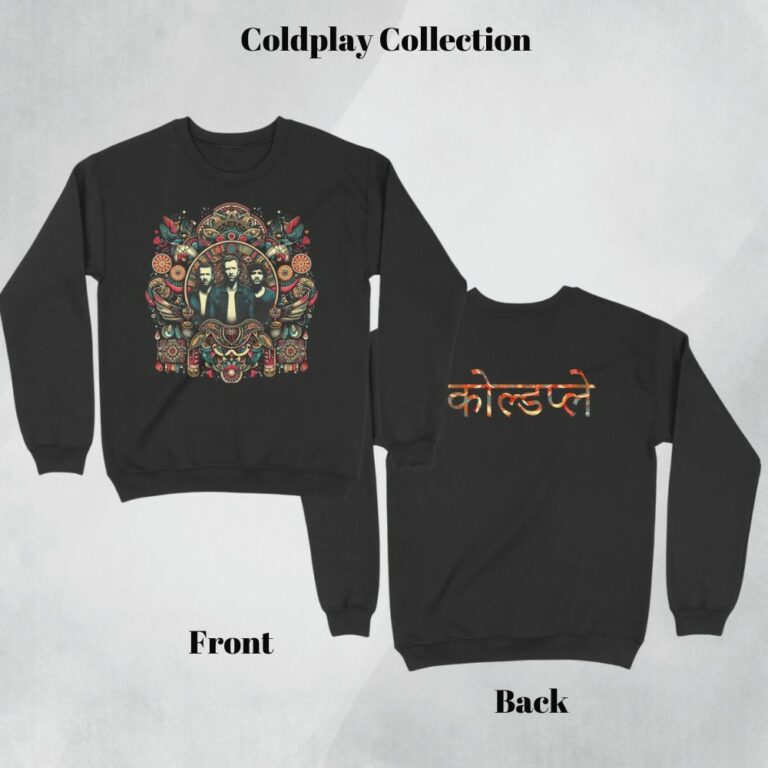 coldplay sweatshirt (both sides) | indian art