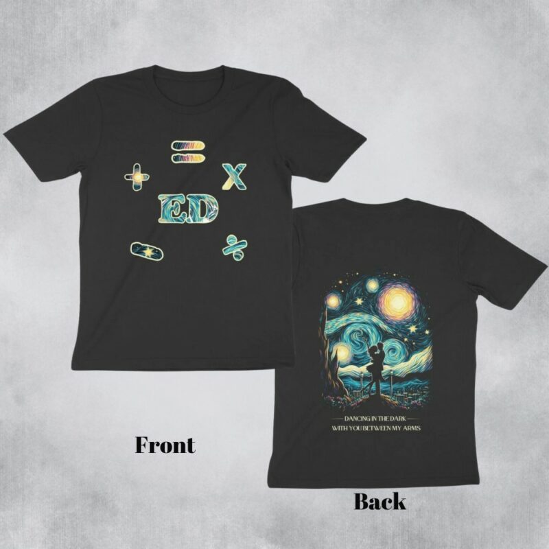 ed sheeran t shirt perfect starry night