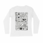 coldplay full sleeves t shirt | both sides