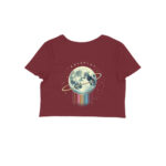 coldplay crop top (both sides) moon