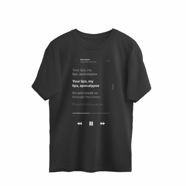 cigarettes after sex oversized t shirt | apocalypse lyrical