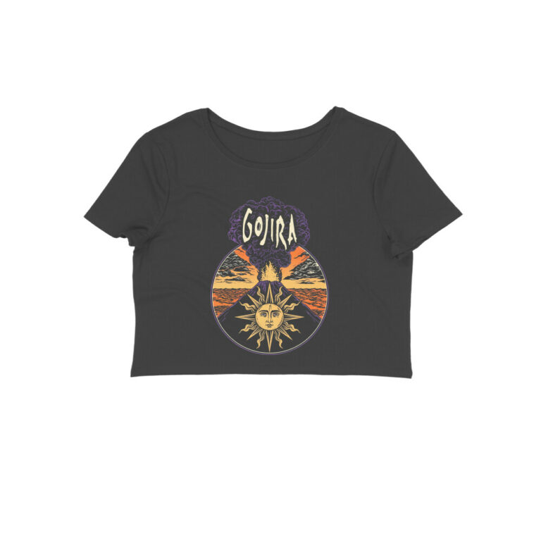 gojira crop top | magma