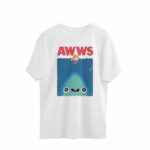 jaws movie funny oversized t shirt awws
