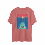 jaws movie funny oversized t shirt awws