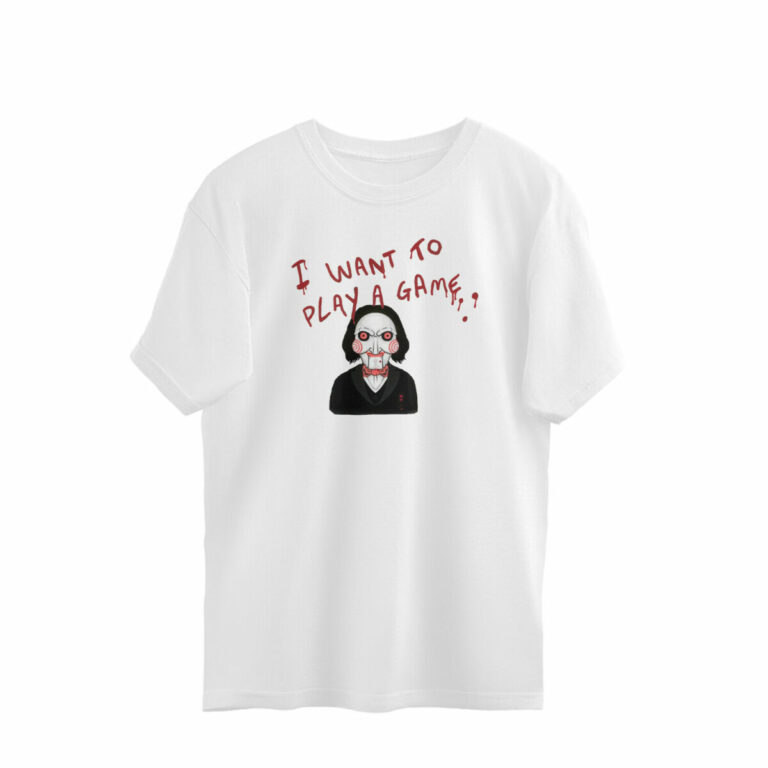 saw funny oversized t shirt play a game