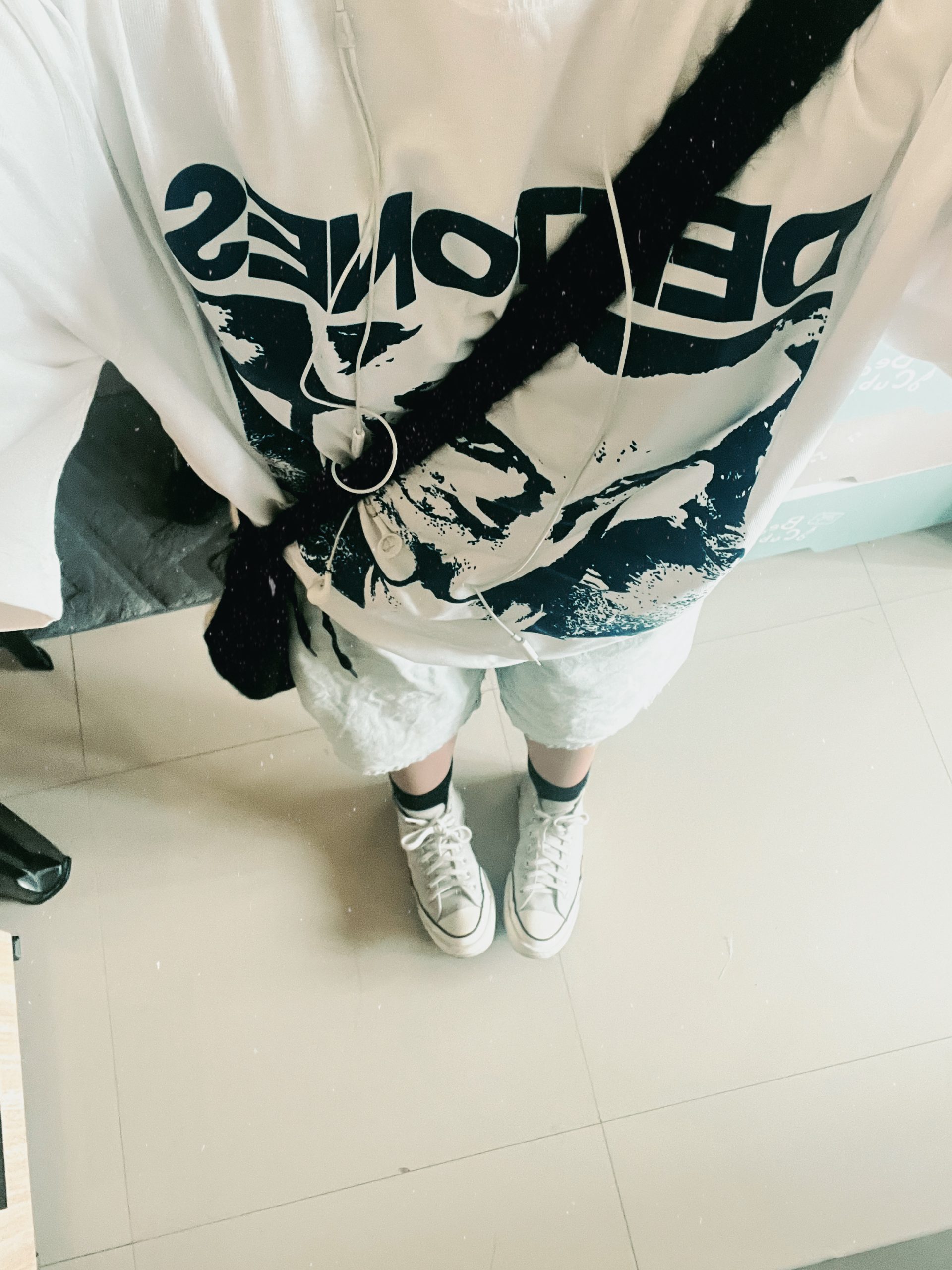 Click to view full screen deftones oversized t shirt rolled ink