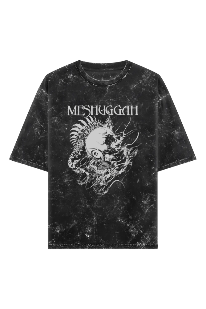 meshuggah oversized acid wash t shrit