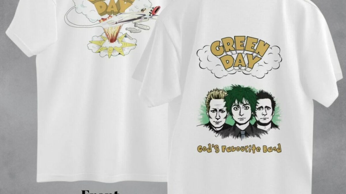 Green day oversized T-shirt (both sides) - Wittee