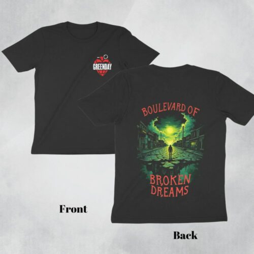 greeen day oversized t shirt (both sides) 21 guns