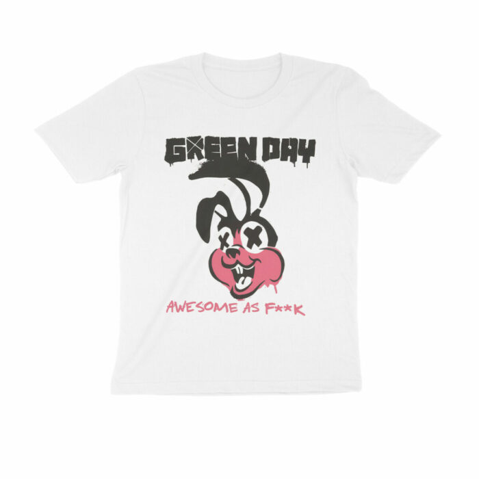 green day t shirt awesome bunny