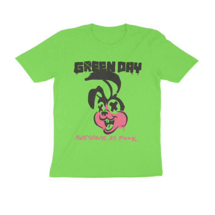 green day t shirt awesome bunny
