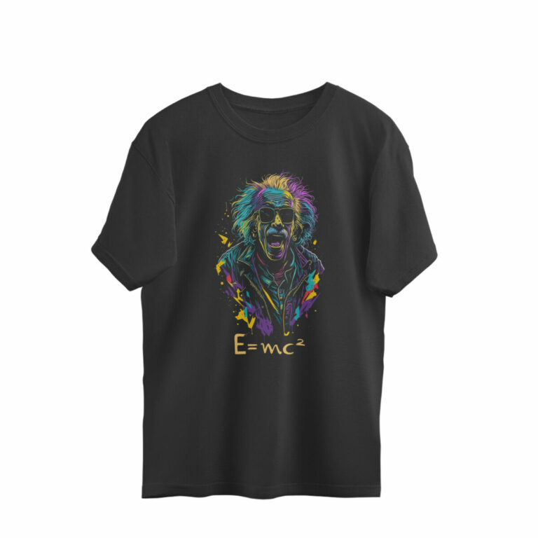 einstein oversized t shirt trippy