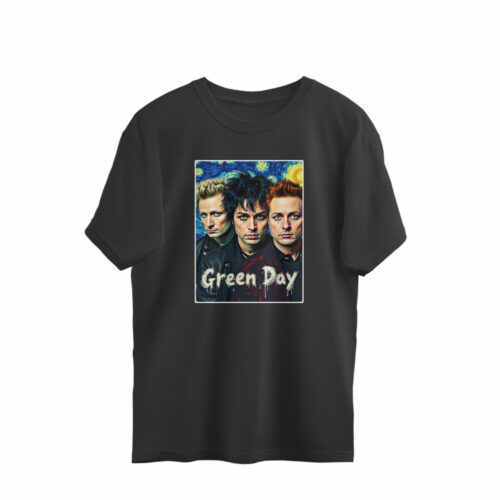 green day oversized t shirt | starry night art