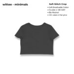 wittee minimals crop top (no print)