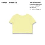 wittee minimals crop top (no print)