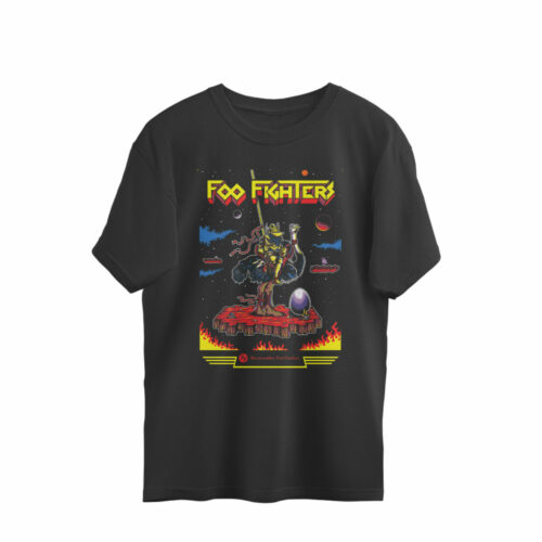 foo fighters oversized t shirt (both sides) retro