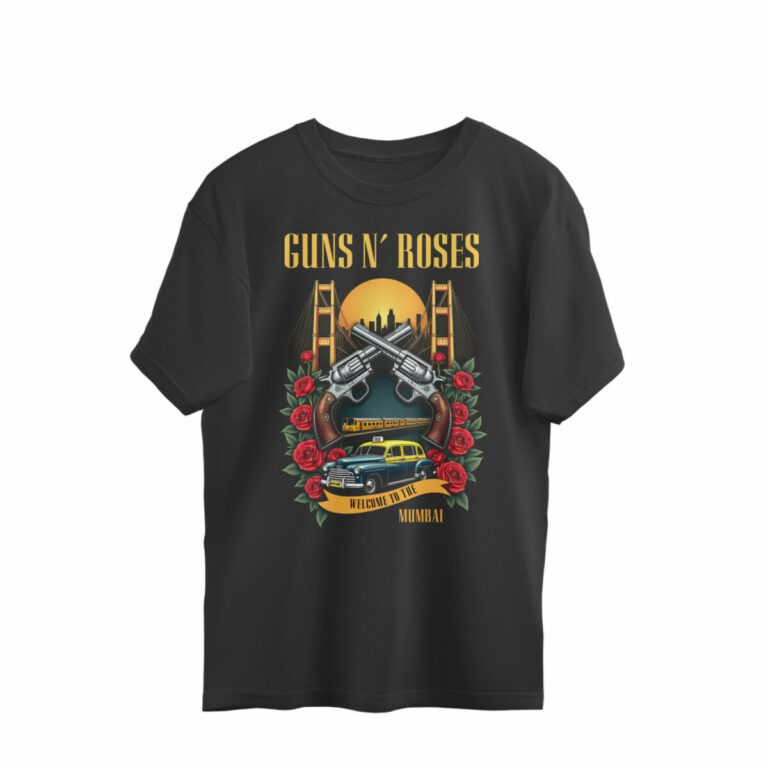 guns n roses oversized t shirt mumbai